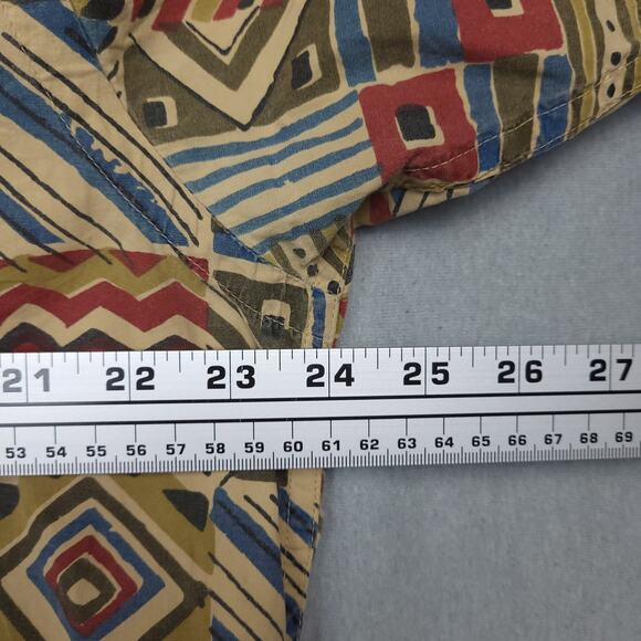 Orvis Mens Button-Up Shirt Large Aztec Southwest AOP Casual Outdoors Cotton - Picture 9 of 10